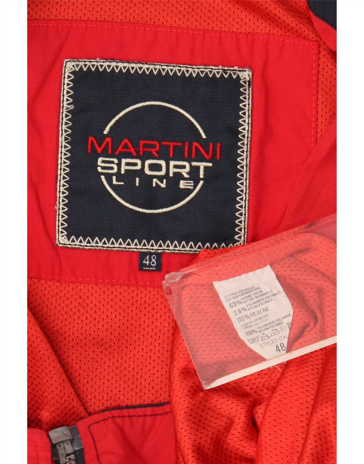 Jaqueta bomber masculina vintage IT 48 algodão azul marinho médio