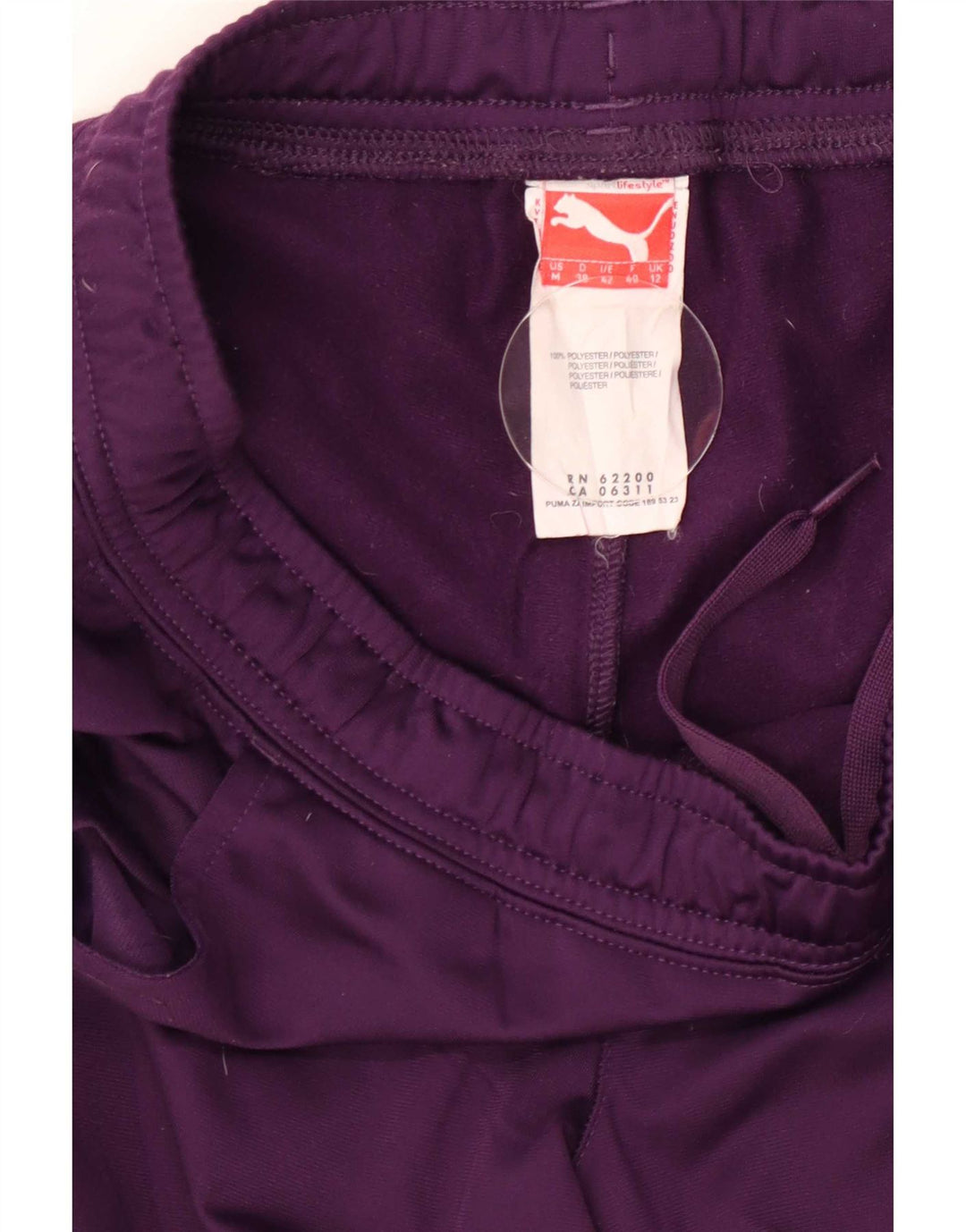 Calça de treino feminina Puma UK 12 poliéster roxo médio