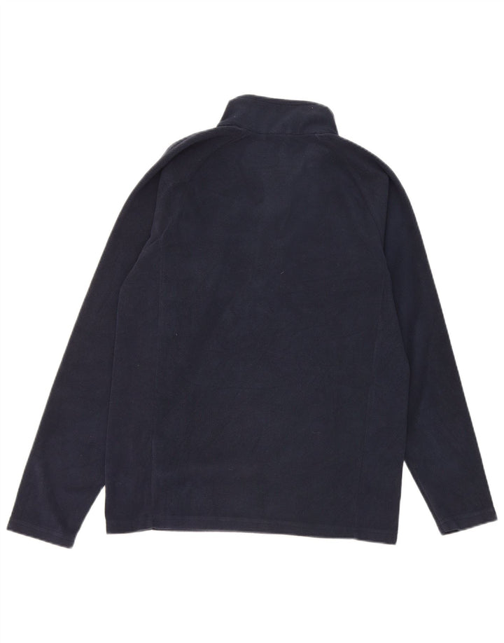 Suéter Kappa Boys Zip Neck Fleece 13-14 Anos Azul Marinho Poliéster