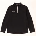 Pulôver masculino Nike Dri Fit com gola zip e moletom pequeno preto colorblock