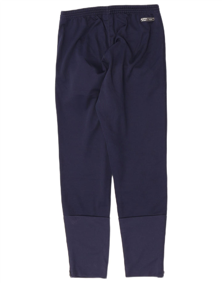 Calça feminina Errea com estampa gráfica UK 8 pequena azul marinho