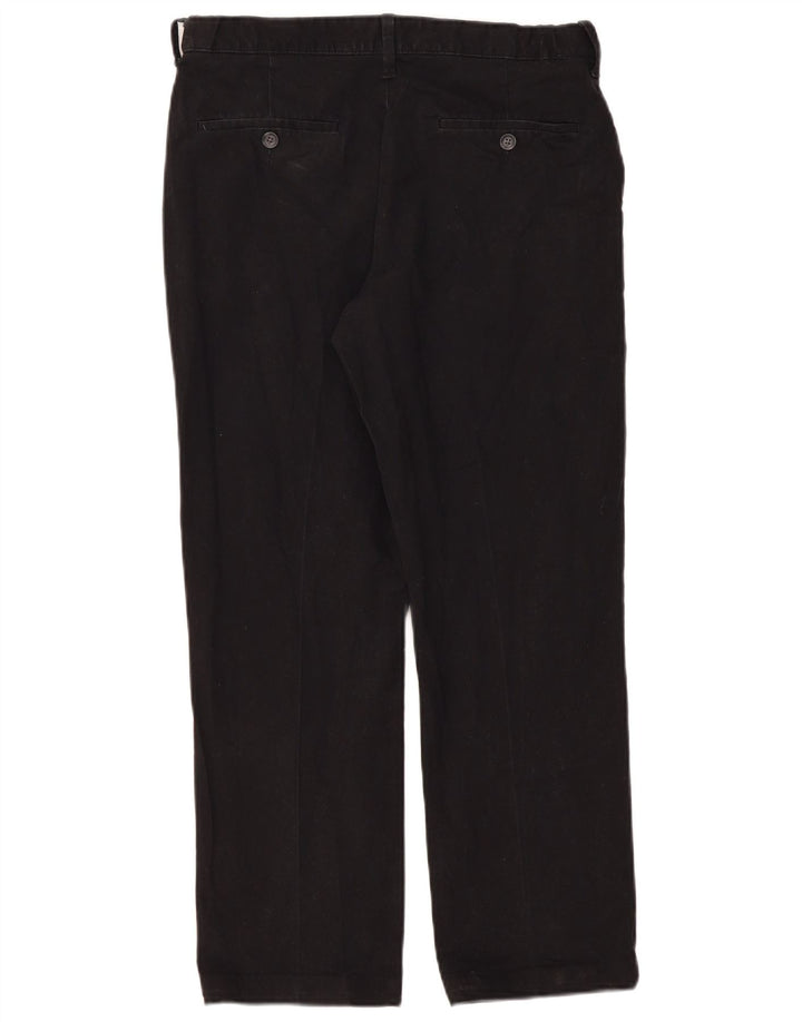 Calça chino masculina Marks & Spencer reta regular fit W32 L29 preta