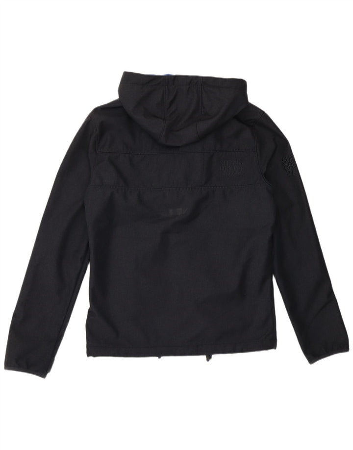 Jaqueta corta-vento masculina Superdry Windtrekker Graphic UK 38 cinza médio