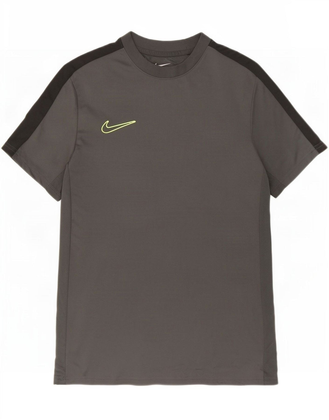 Camiseta Nike Masculina Dri Fit Slim Top Cinza Médio Colourblock Poliéster