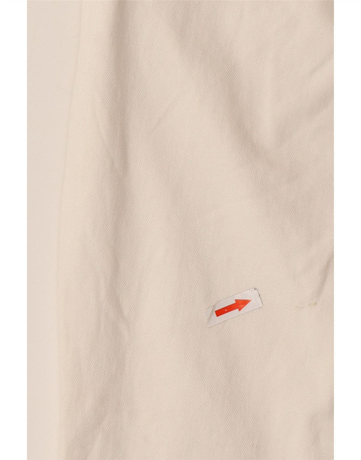 Zara Jeans feminino cintura alta bootcut UE 38 pequeno W28 L25 branco