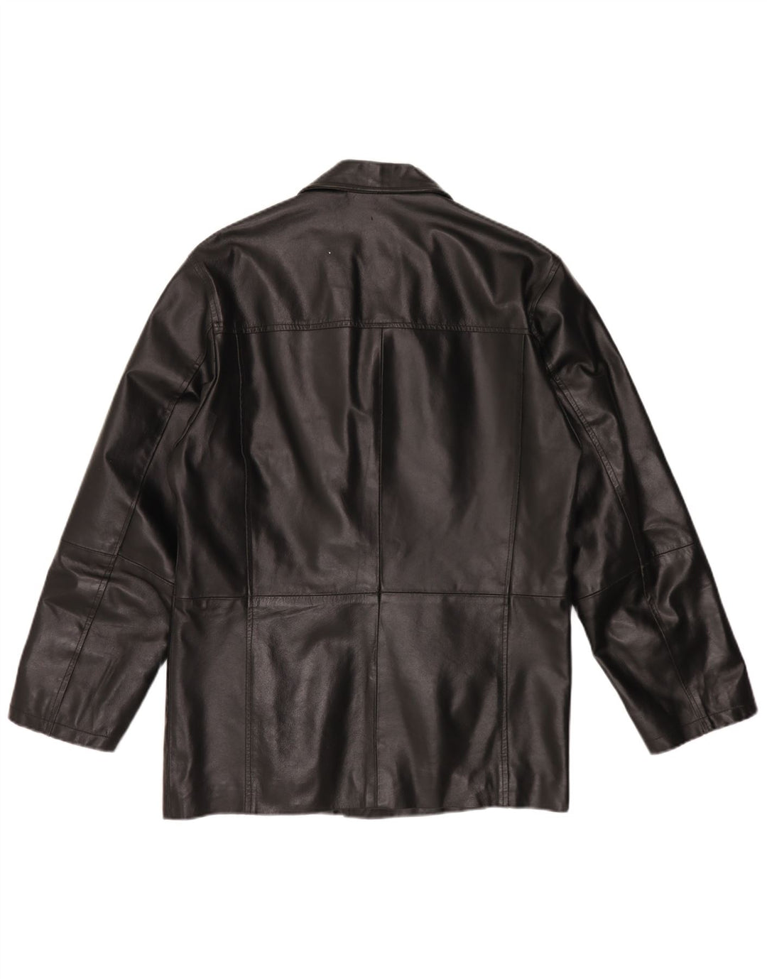 Jaqueta de couro masculina vintage UK 42 XL couro preto