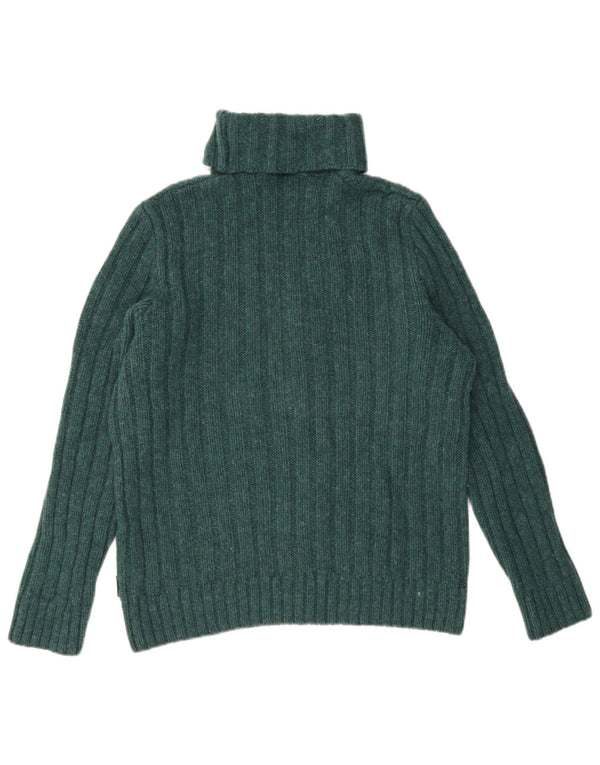 Suéter feminino North Sails com gola redonda Reino Unido 18 XL lã verde