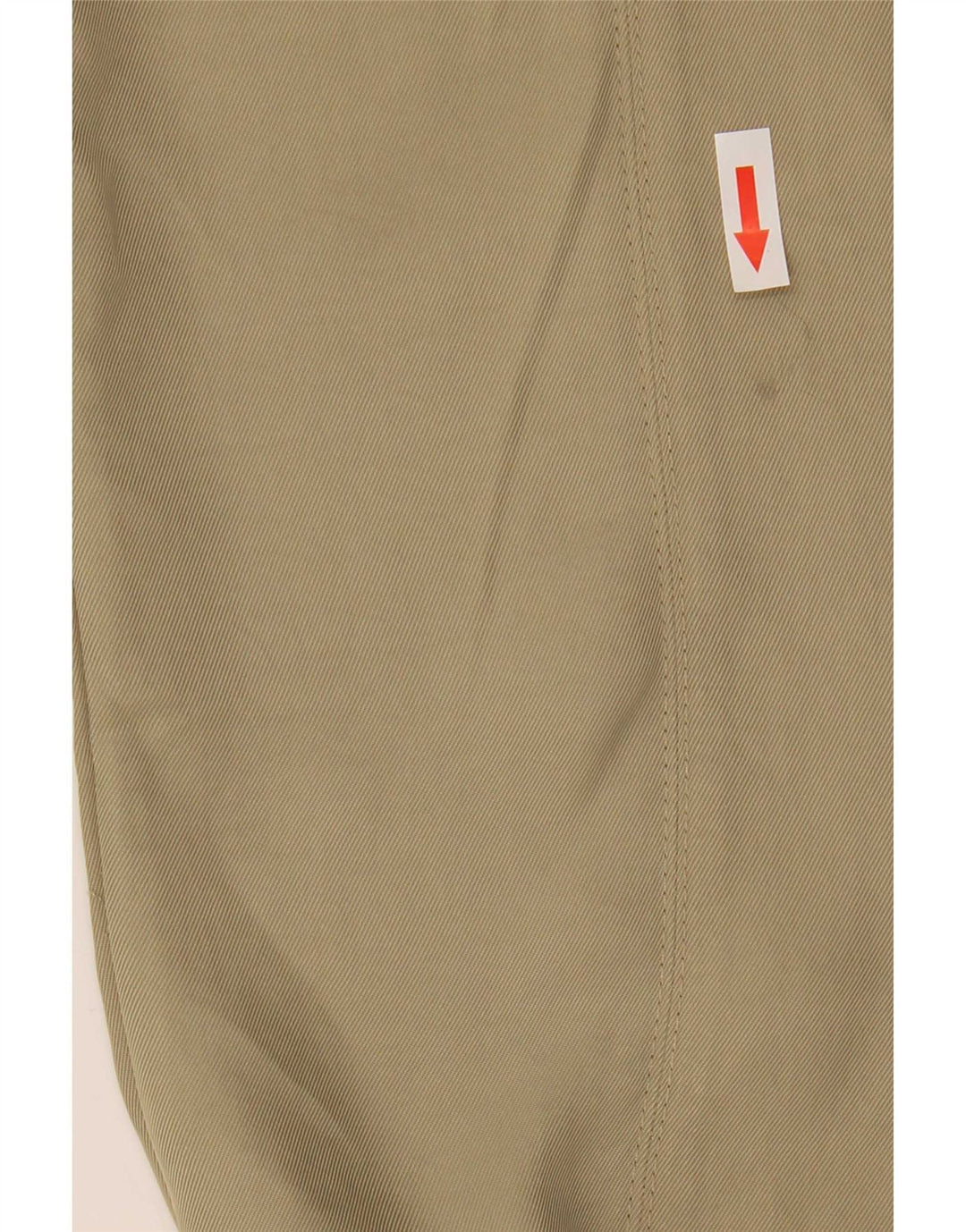 Zara Calça jogger feminina casual médio W28 L26 poliéster cáqui