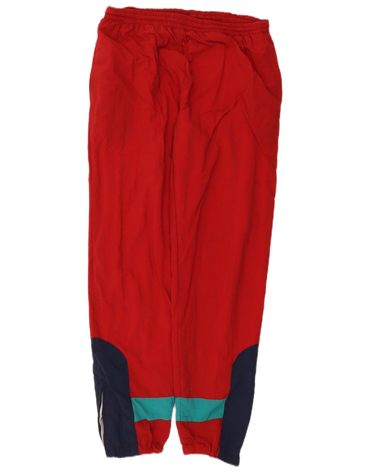 Jaqueta Parka Feminina Vintage Reino Unido 14 Grande Bloco Colorido Vermelho