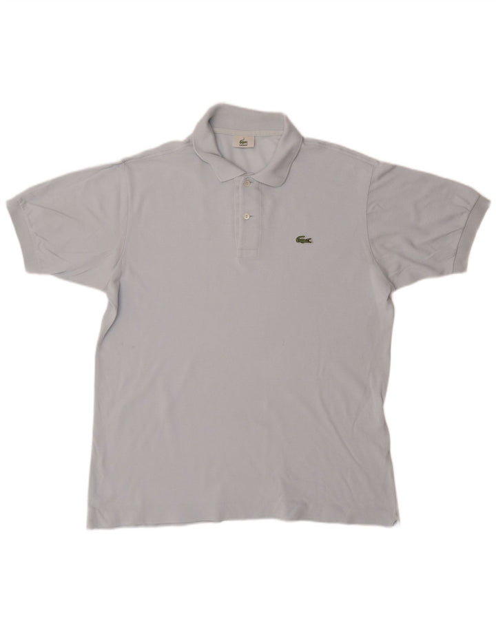 Camisa polo masculina Lacoste tamanho 4 azul médio
