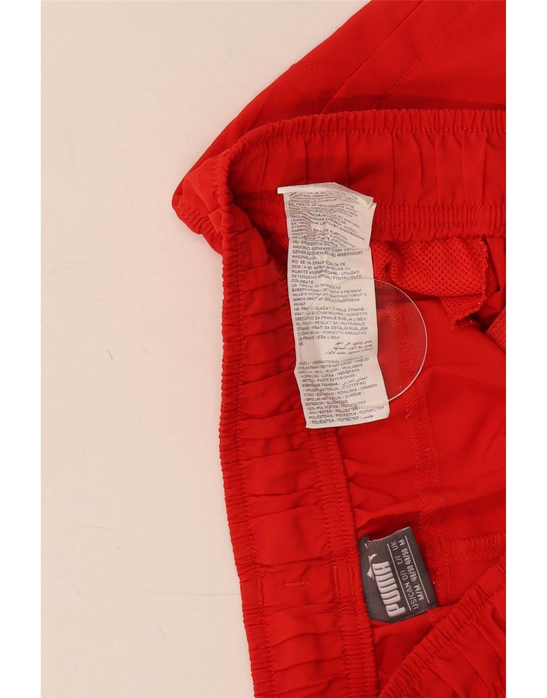Shorts esportivos masculinos Puma médio vermelho poliéster