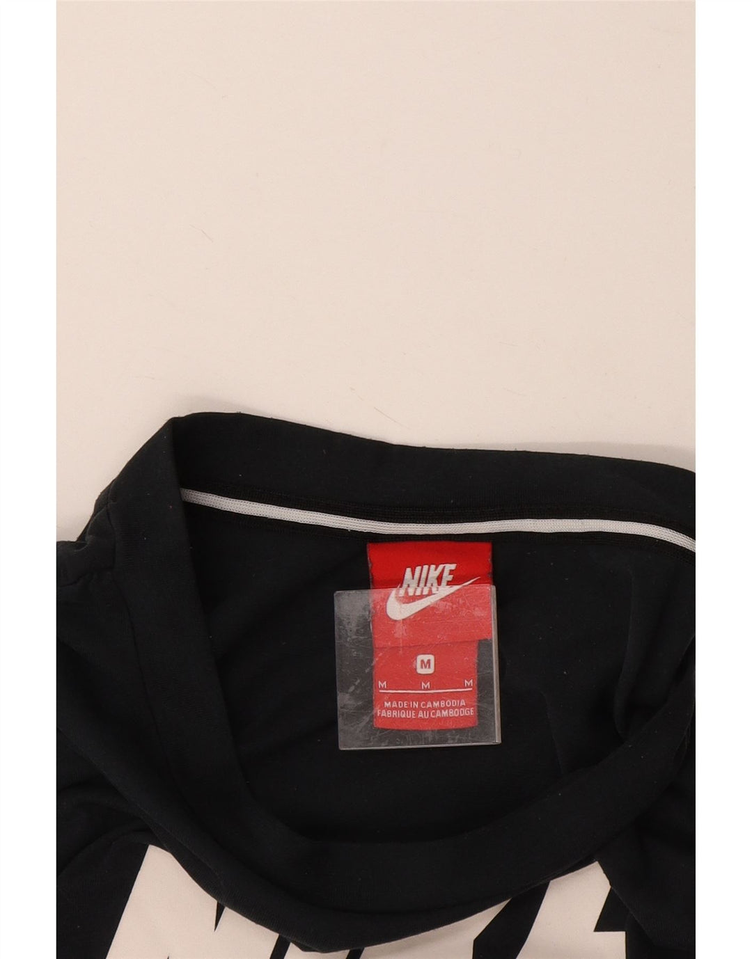 Camiseta feminina NIKE com estampa gráfica UK 14 médio azul marinho