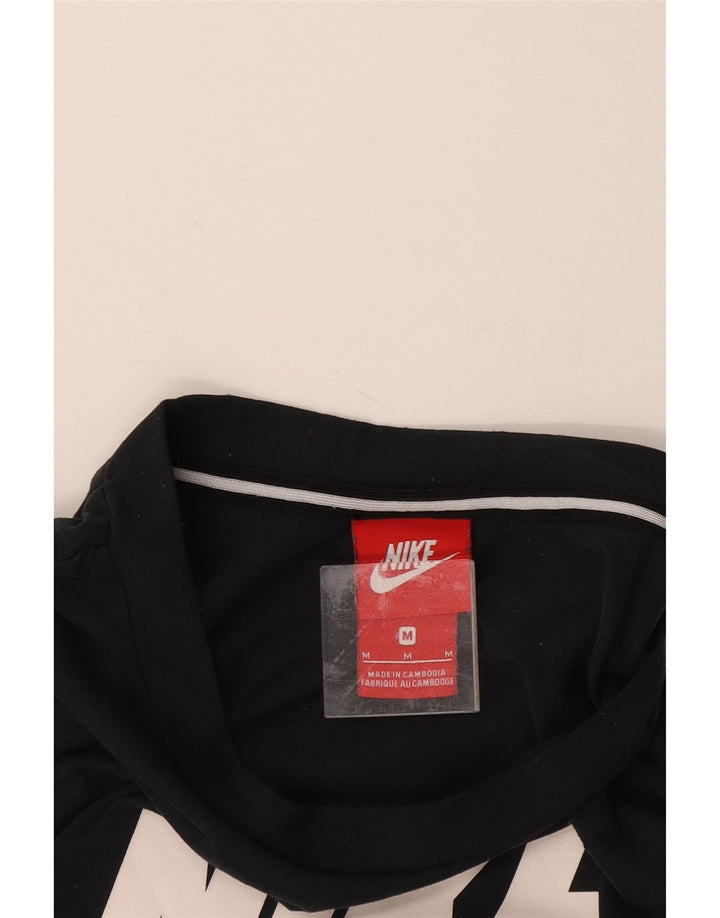 Camiseta feminina NIKE com estampa gráfica UK 14 médio azul marinho