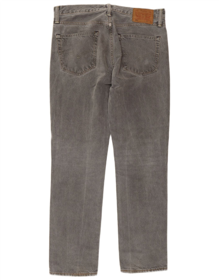 Calça jeans masculina Levi's 511 Slim Tapered W32 L30 cinza algodão