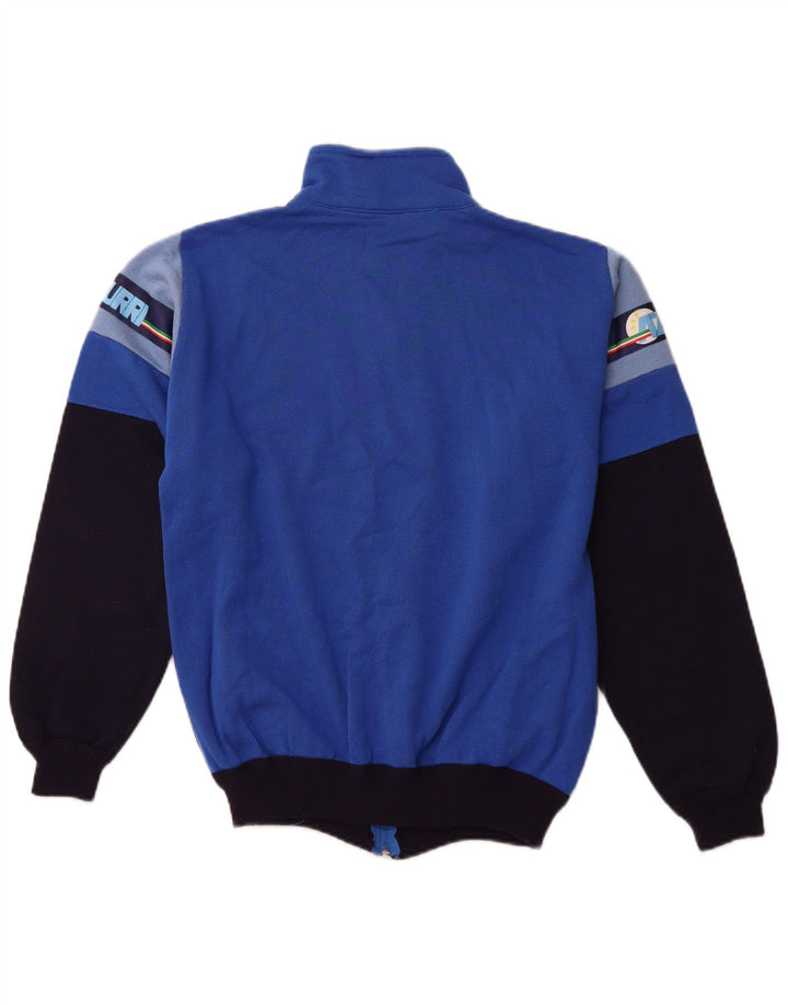 Jaqueta feminina DIADORA Italia Tracksuit IT 44 grande bloco colorido azul