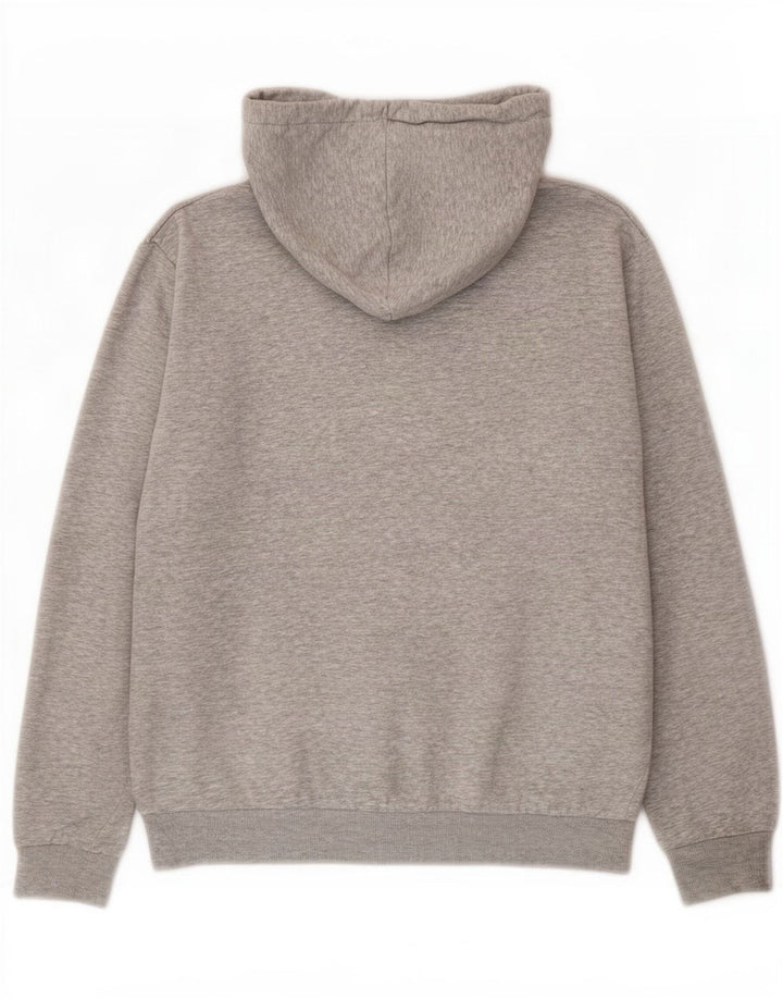 Fila Mens Graphic Hoodie Jumper Médio Algodão Cinza