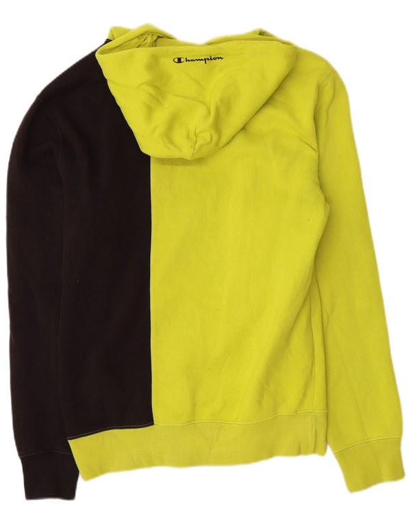 Jumper masculino com capuz gráfico Champion pequeno verde colorido em algodão
