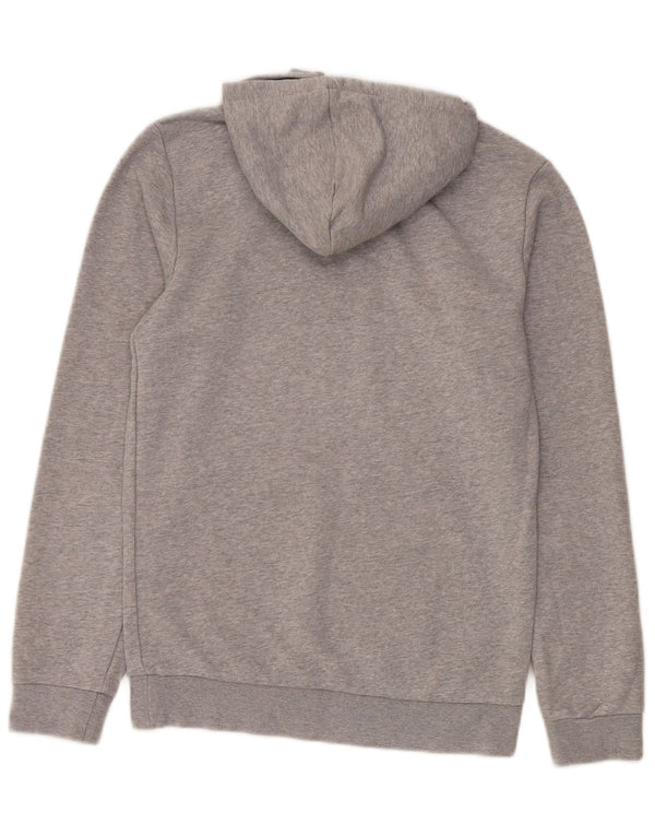 Adidas Mens Graphic Hoodie Jumper UK 34/36 Pequeno Cinza Flecked Algodão