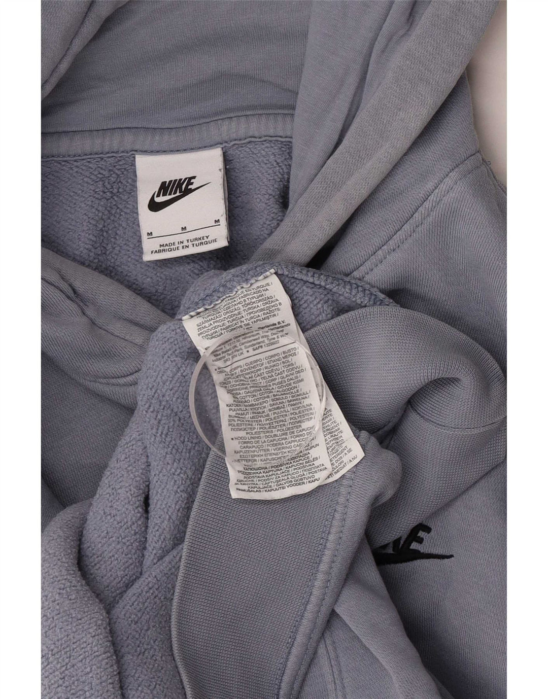 Nike Mens Hoodie Jumper Médio Algodão Azul