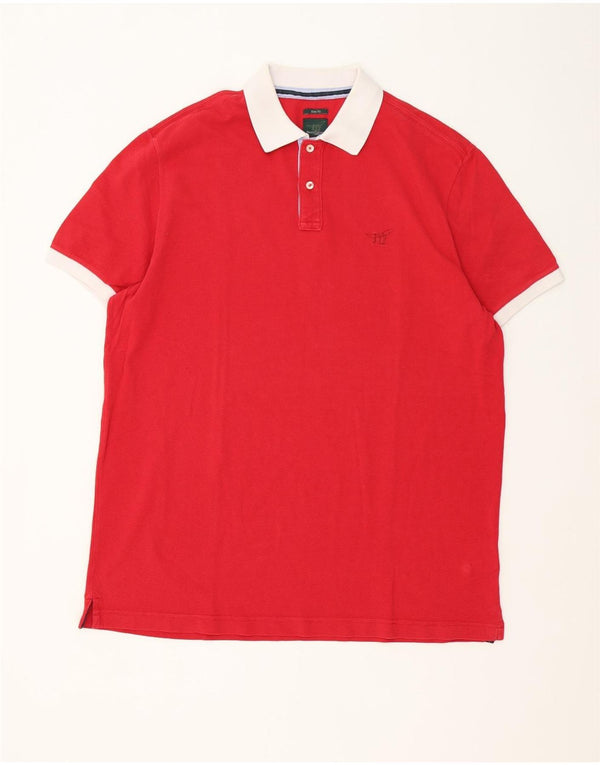Camisa polo masculina Slim Fit Henry Cottons 3XL de algodão vermelho