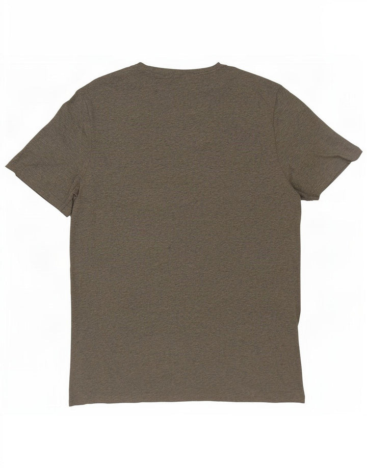 Camiseta masculina Timberland Regular Fit Graphic Top cinza médio algodão