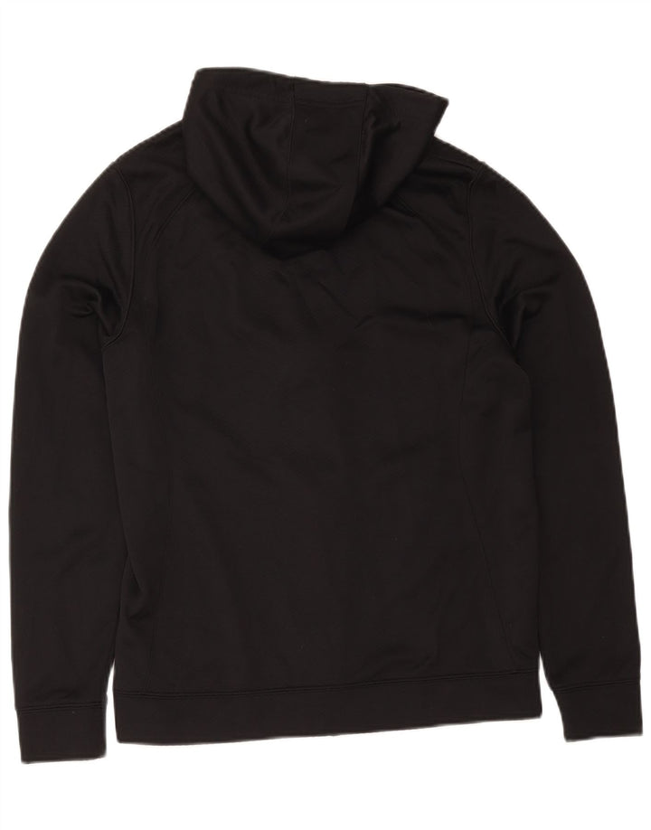 Suéter Jordan masculino Dri Fit Zip com capuz médio preto colorblock poliéster