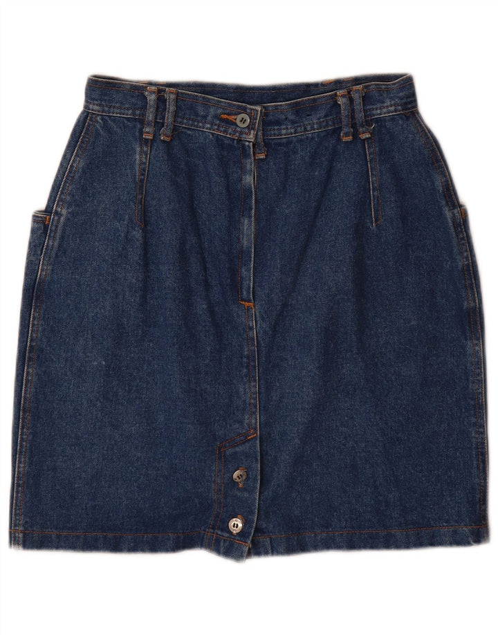 Saia jeans feminina French Connection W26 pequena azul
