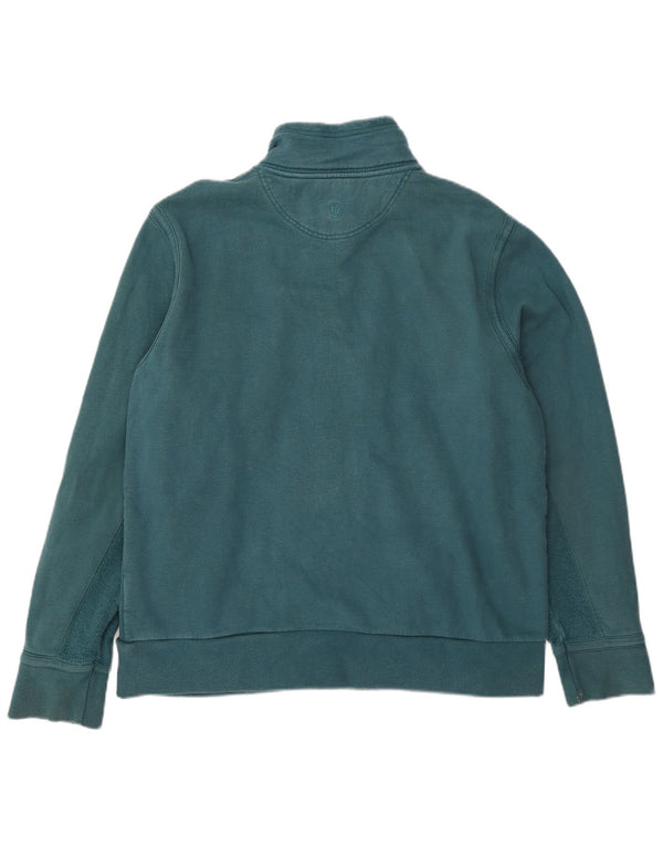 Fat Face Mens Graphic Treino Top Jaqueta Grande Algodão Verde