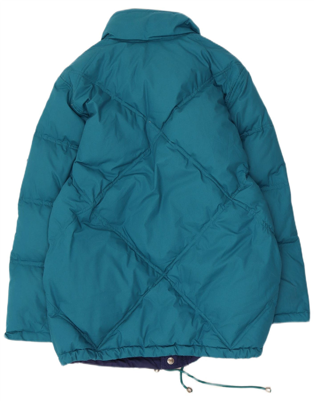 Jaqueta acolchoada reversível masculina Diadora UK 36 poliéster azul pequeno