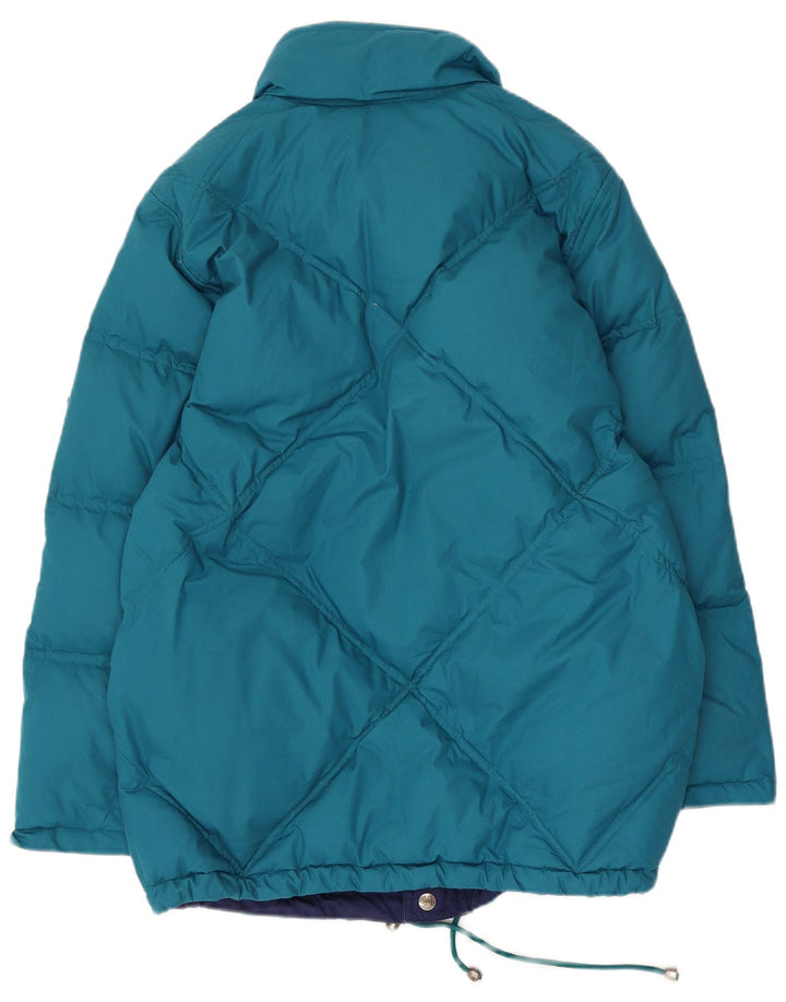 Jaqueta acolchoada reversível masculina Diadora UK 36 poliéster azul pequeno