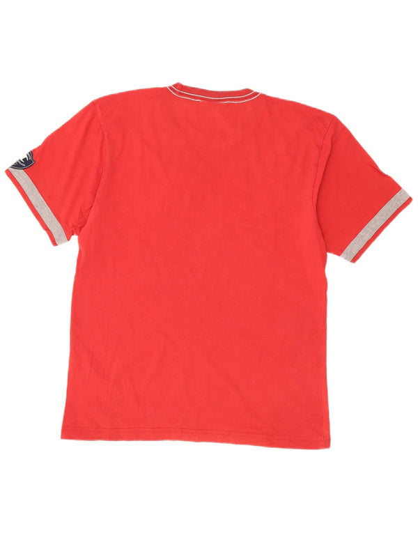Champion Mens Milano Graphic T-Shirt Top Large Red Cotton