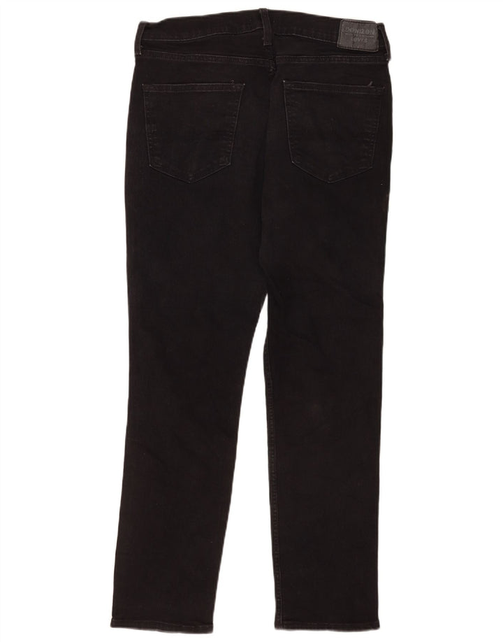 Levi's Mens Denizen Slim Jeans W33 L30 Algodão Preto