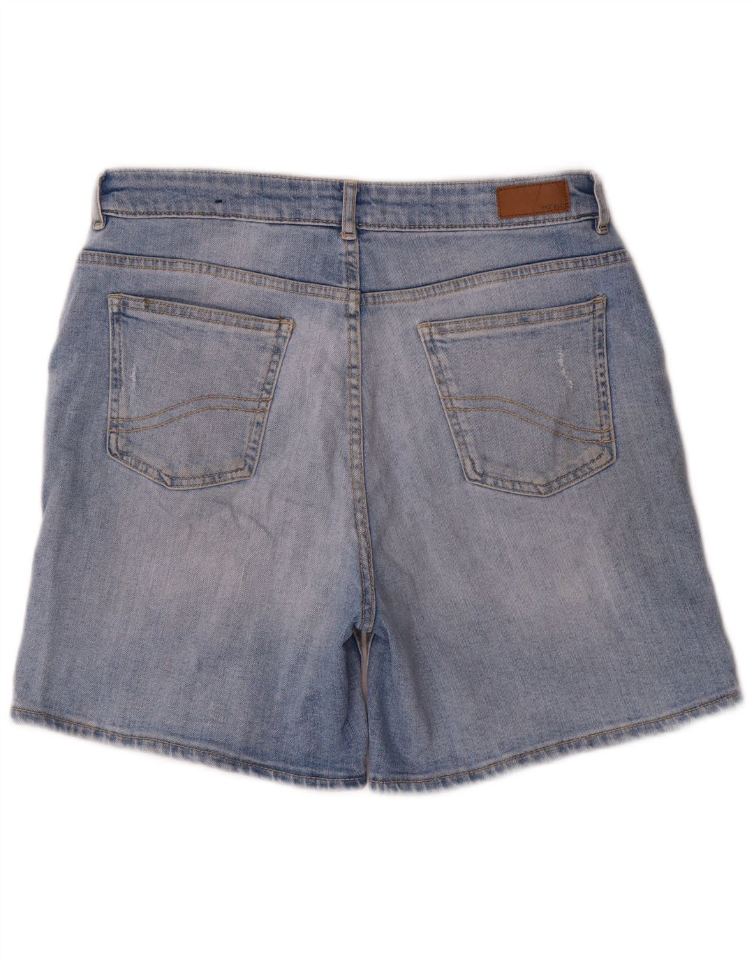 Shorts jeans femininos Fat Face desgastados Reino Unido 12 médio W30 algodão azul
