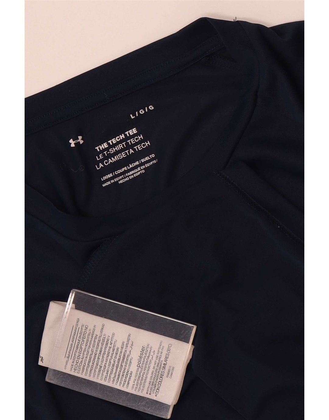 Camiseta masculina Under Armour grande poliéster azul marinho