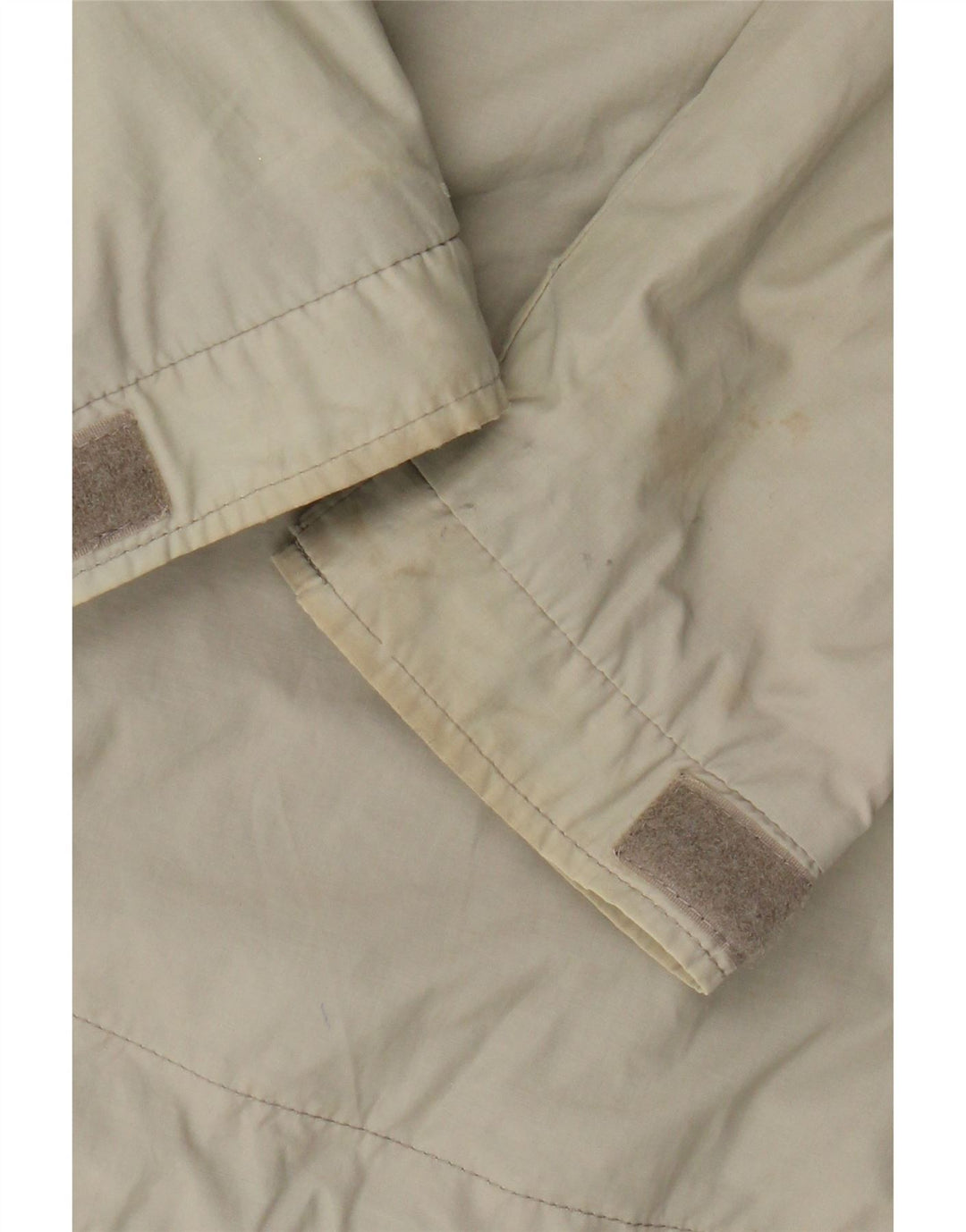 Jaqueta de chuva masculina Lyle & Scott com capuz UK 36 nylon bege pequeno