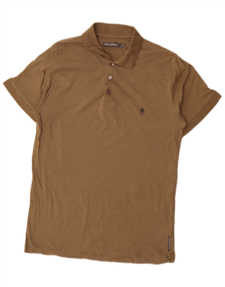 Camisa polo masculina French Connection algodão cáqui médio