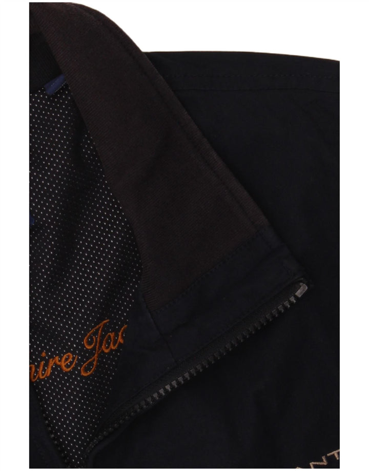 Jaqueta bomber masculina Gant UK 38 poliéster azul marinho médio