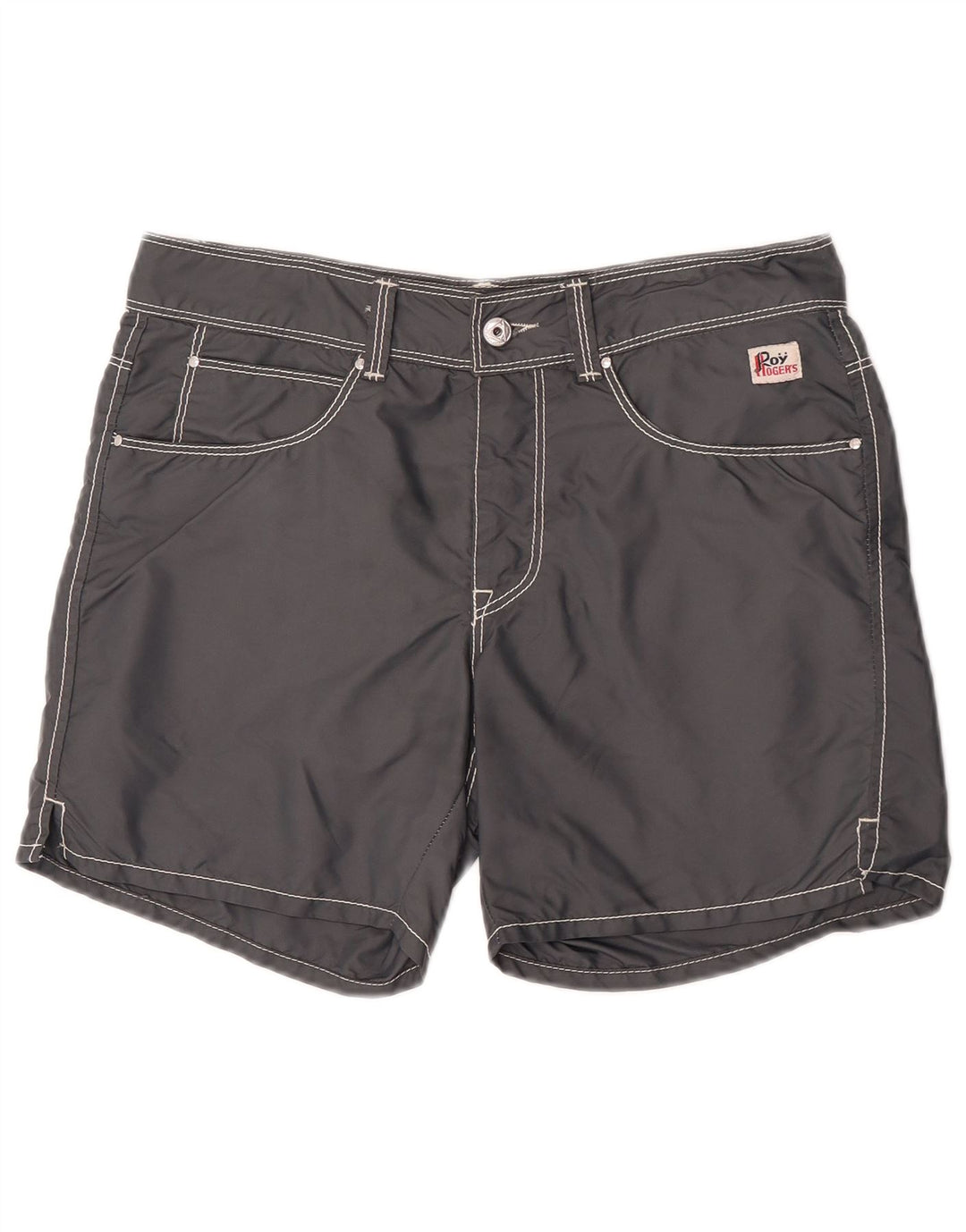 Shorts de natação masculino Roy Rogers poliamida cinza médio