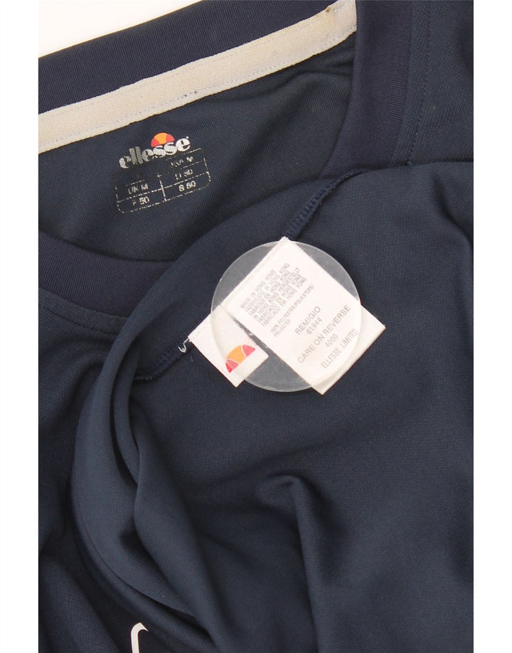 Camiseta gráfica masculina ELLESSE poliéster azul marinho médio