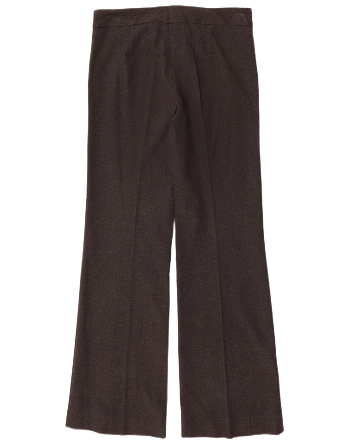 Calça feminina Sisley Bootcut Suit IT 42 médio W30 L32 cinza manchado