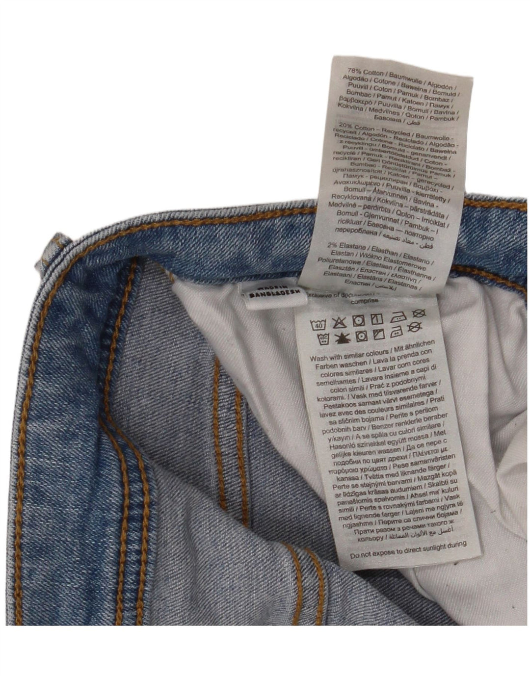 Jeans slim feminino Jack & Jones W32 L32 algodão azul