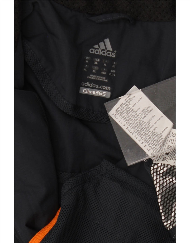 ADIDAS Mens Clima 365 Rain Jacket UK 42 XL Azul Marinho Poliéster