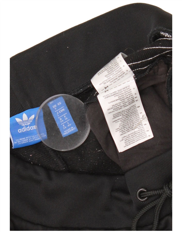 Adidas Womens Tracksuit Calças Joggers UK 8 Pequeno Poliéster Preto