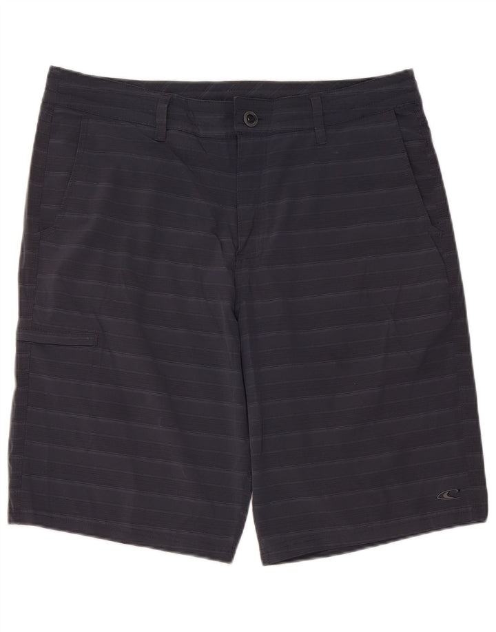 Shorts cargo masculino O'NEILL W34 grande poliéster listrado azul marinho