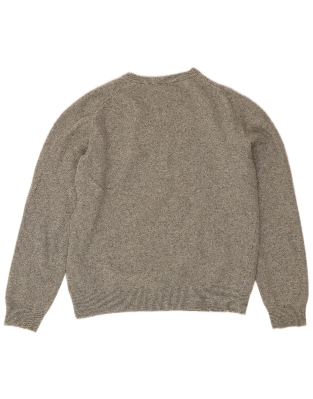 Suéter feminino Gant com decote em V Reino Unido 18 XL lã cinza