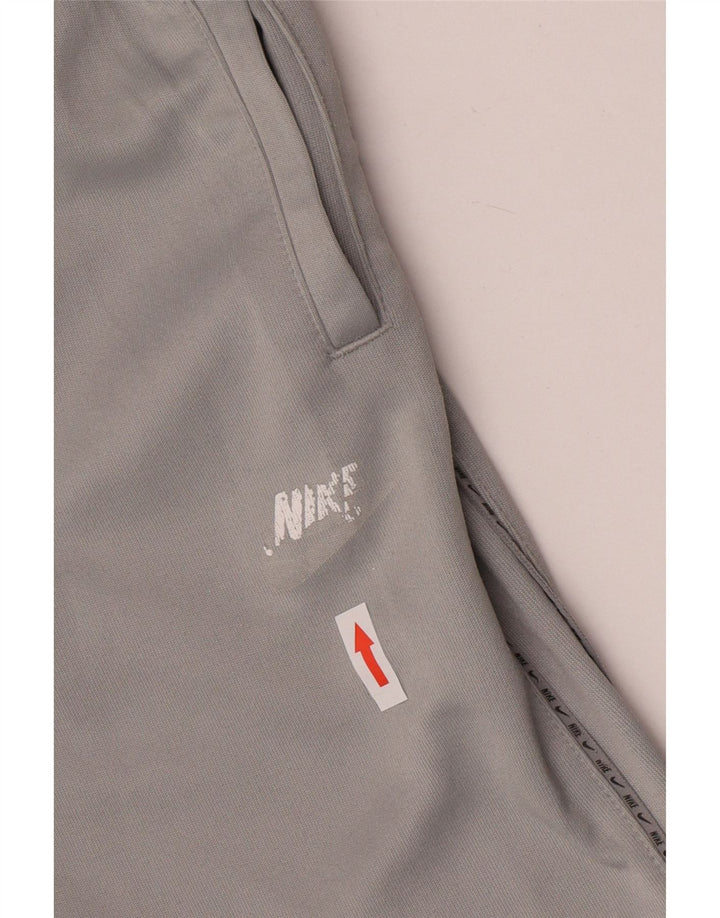 Shorts esportivos gráficos Nike Boys 12-13 anos grandes cinza poliéster