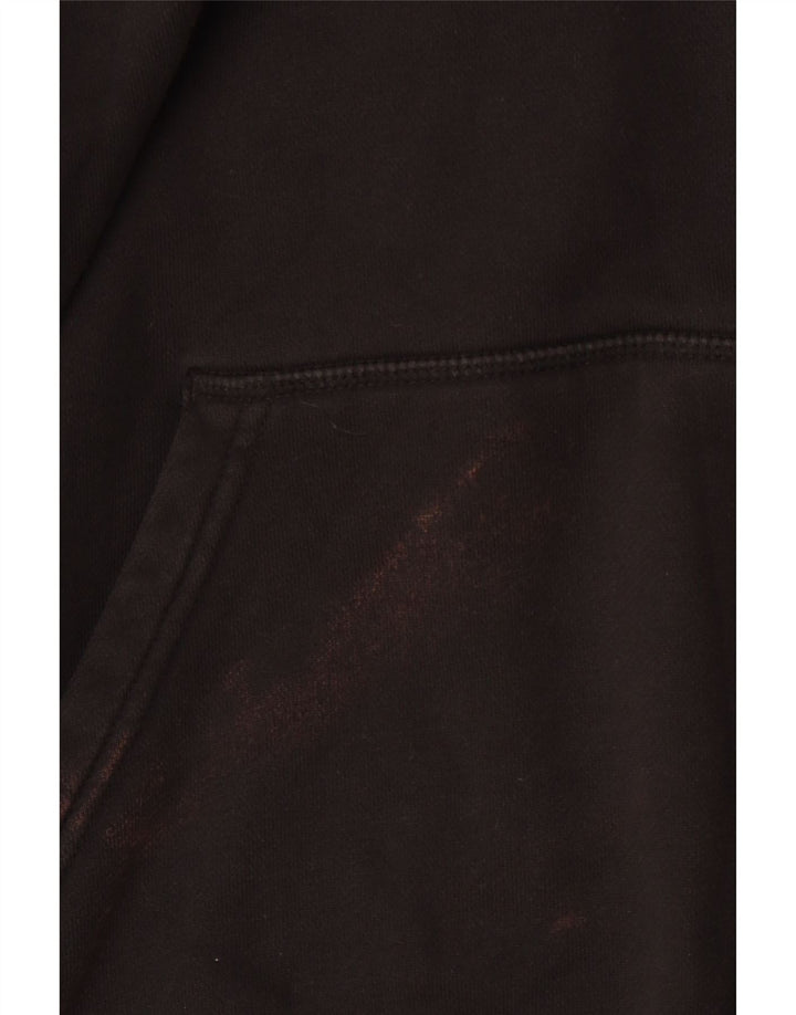 ADIDAS Womens Loose Fit Graphic Hoodie Jumper Reino Unido 14 Grande Algodão Preto