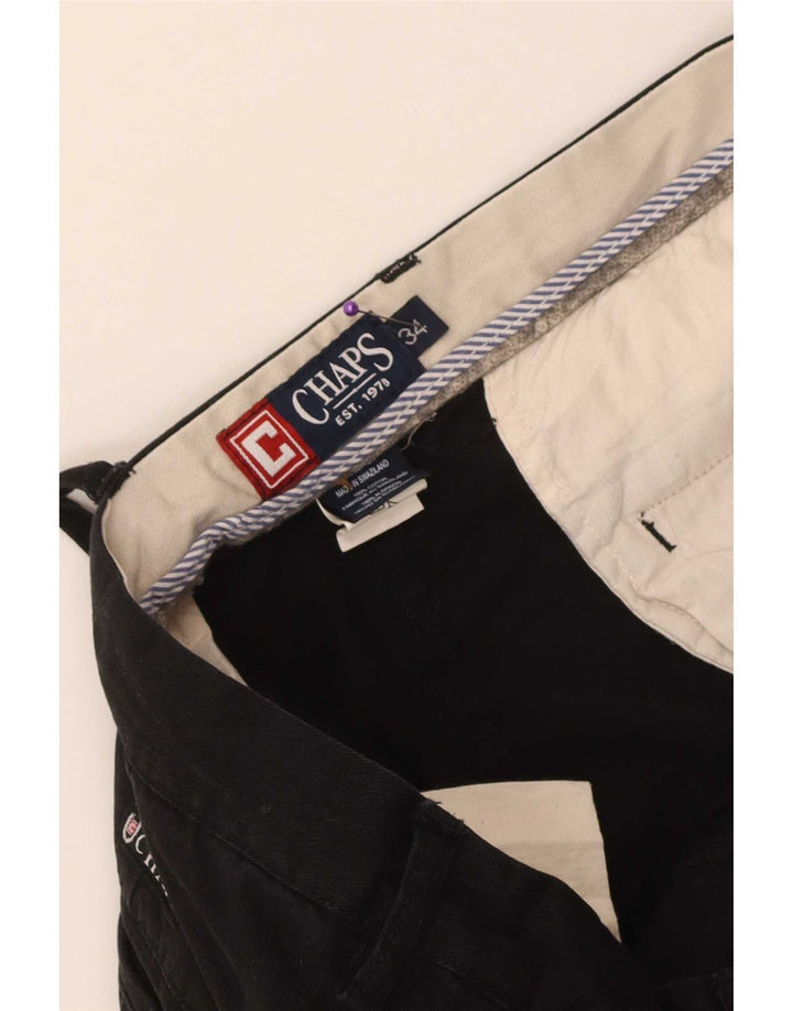 Shorts Chino Masculino Chaps W34 Grande Algodão Preto