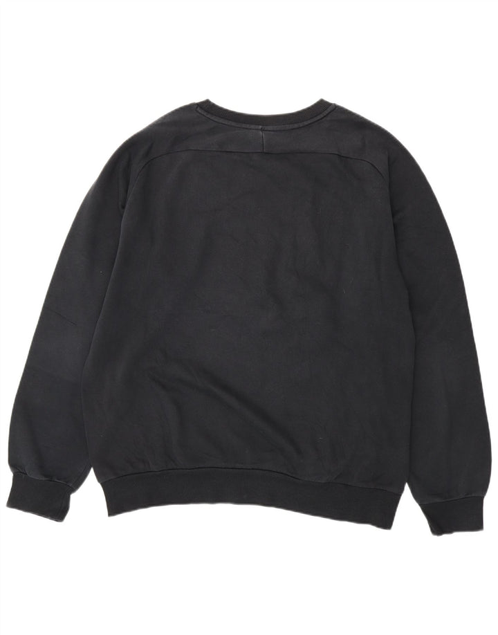 PUMA Mens Graphic Moletom Jumper Grande Preto