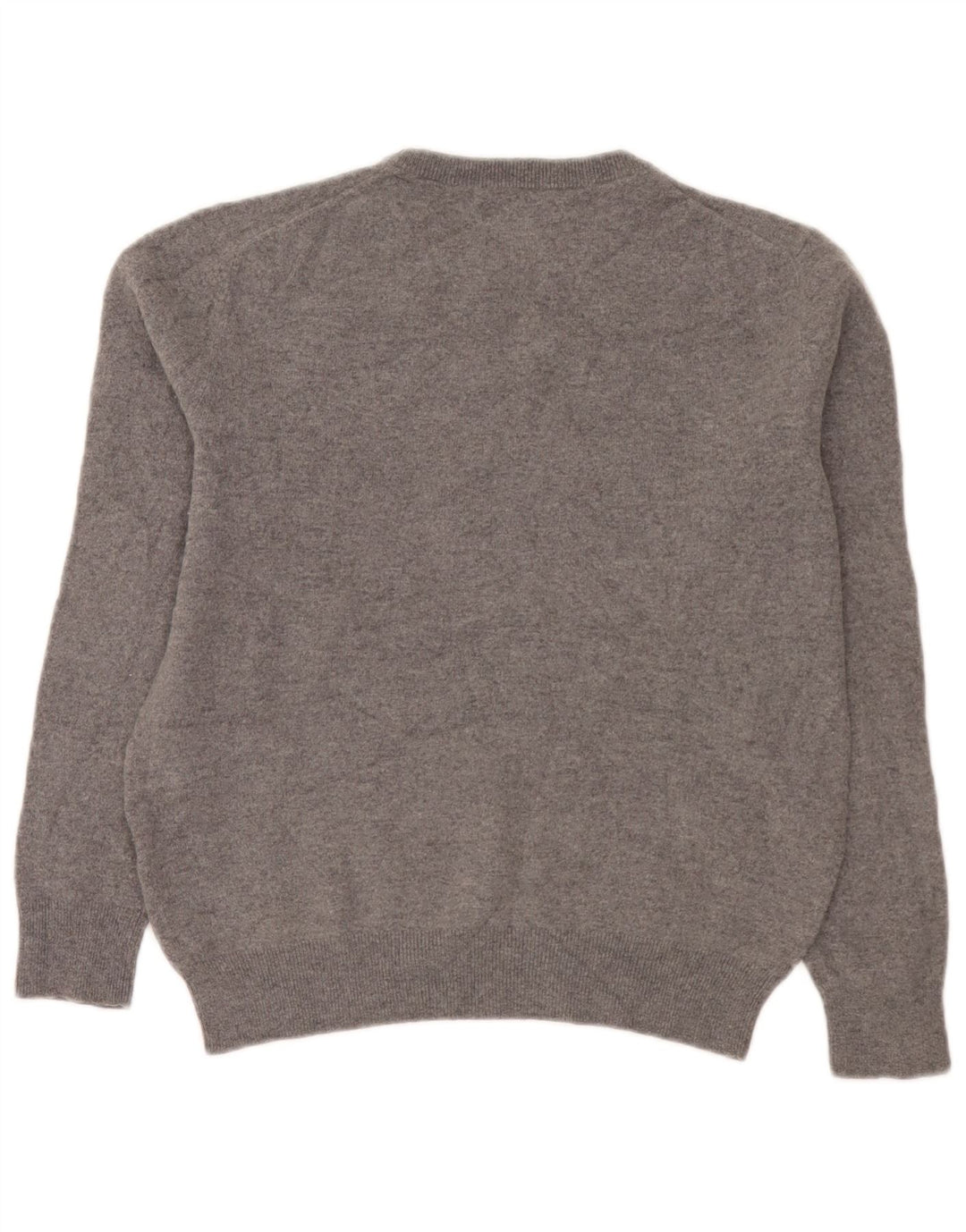 Suéter feminino Gant com gola redonda Reino Unido 14 lã cinza médio